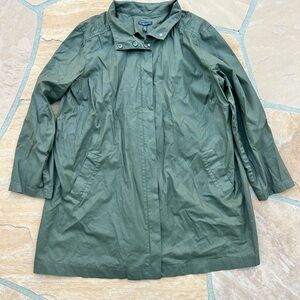 Eileen Fisher Forest Green Trench Coat